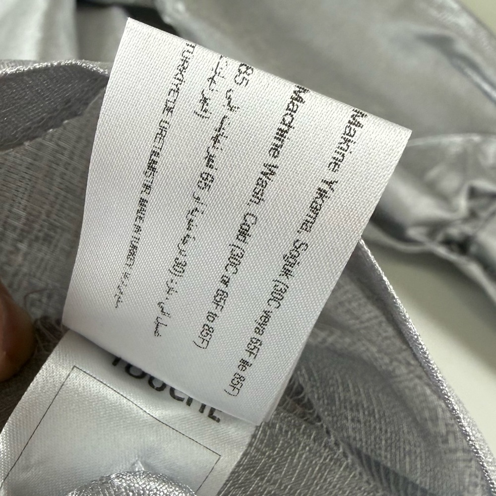 Touche Prive Jacket Womens Large Gray Ruffle NWT - Picture 6 of 9